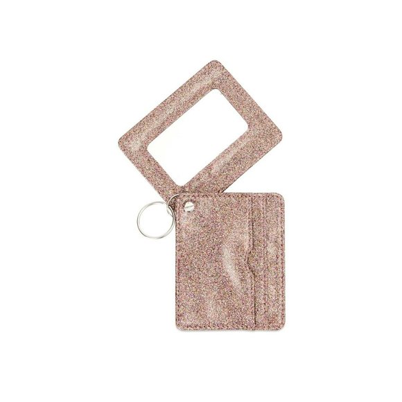 NWT No Boundaries Faux Leather Sparkle Shimmer 90s Inspired Mirror Wallet - Picture 3 of 3